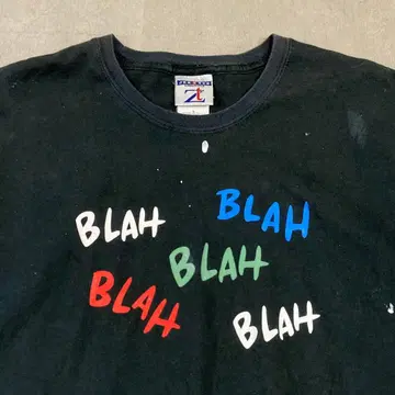 진귀한 브라질산 저지 귀 페이드 페인트 빈티지 셔츠 XL 블랙