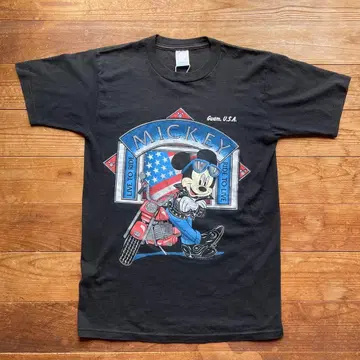 90s Disney Mickey Guam biker T.