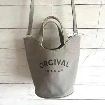 [ ORCIVAL ] 오르치발 숄더백 버킷 캔버스 그레이