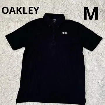 OAKLEY 골프웨어 반팔 피케 셔츠 블랙 M
