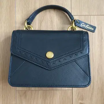 Cath Kidston 천연 가죽 숄더백 블랙