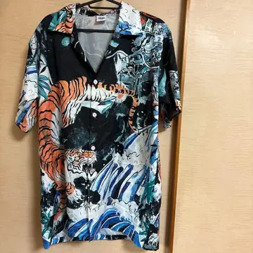 shaz mh.fashion 용호 일본풍 패턴 하와이안 셔츠 XXL