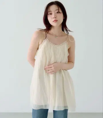 카스타네 플리츠 와셔 미니 원피스
