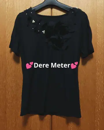 새상품 Dere Meter 럭셔리한 꽃 모티브 포함 티셔츠