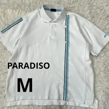 PARADISO 골프웨어 반팔 피케 셔츠 화이트