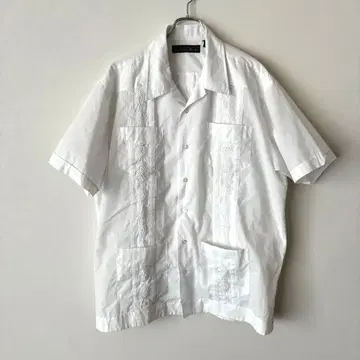 90s 쿠바 셔츠 화이트 The Havanera Shirt Co. Y2K
