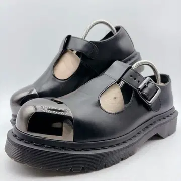 새상품급 Dr.Martens 그랩 T 스트랩 UK5 24cm 블랙 통굽
