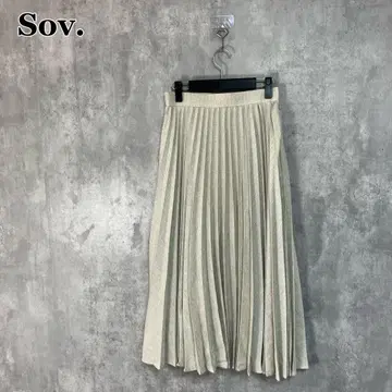 Sov. 슬라브 플리츠 스커트 38