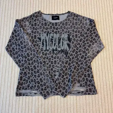 GRANCY 레오파드 롱T S 사이즈
