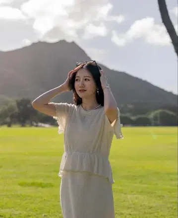 메종 에셸 Maison Echelle 에어리 셔링 원피스 PS