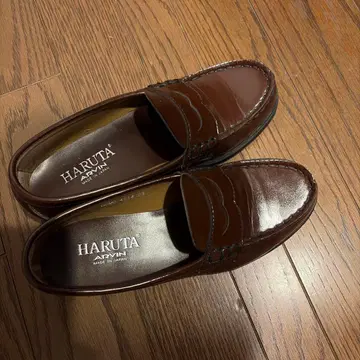 새상품급 HARUTA 브라운 로퍼 23cm