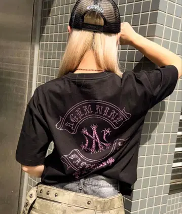 AGEM NINE FALLEN ANGEL 큐빅 티셔츠
