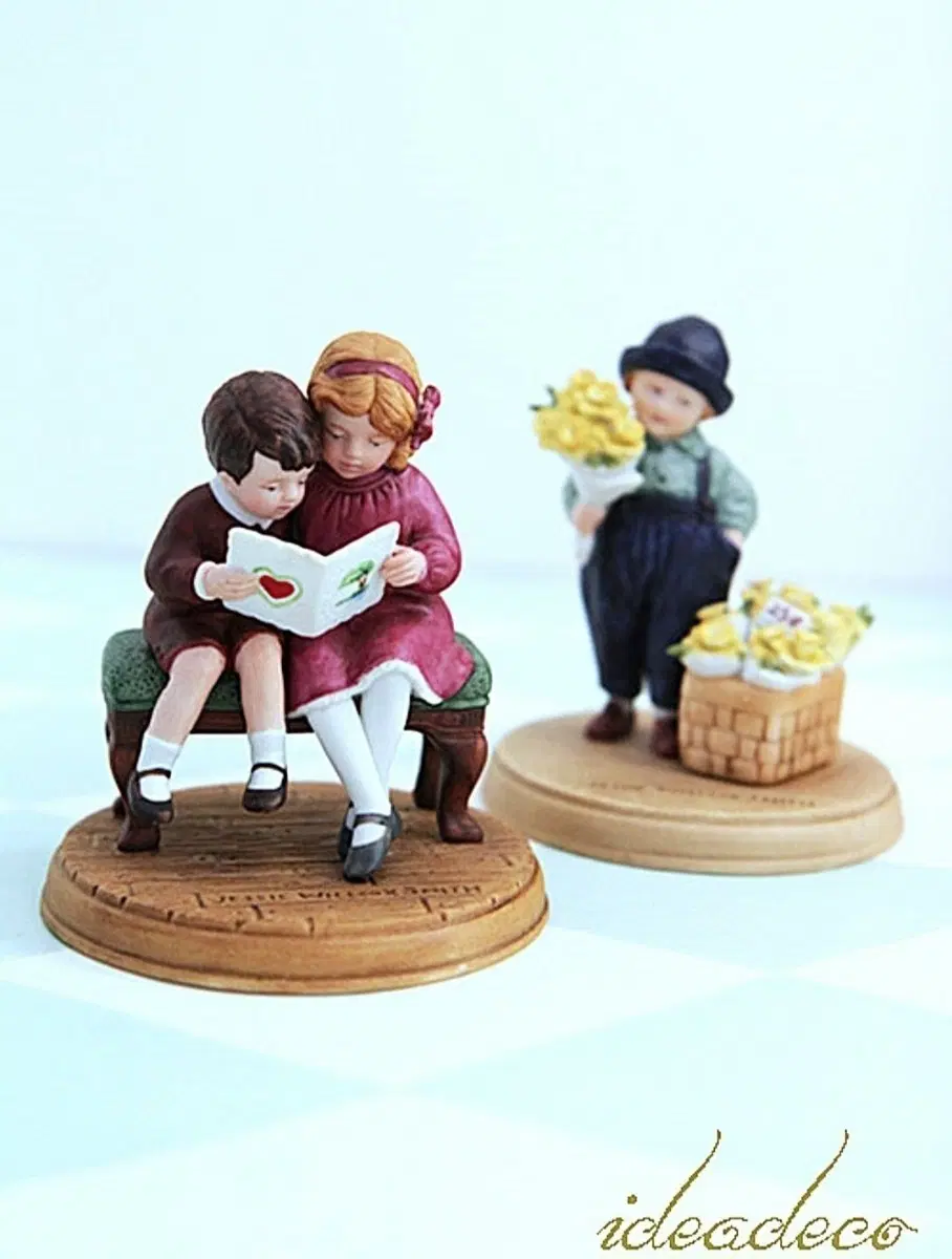 (셋트^^)빈티지 미국 Jessie Willcox Smith 귀여운 피겨린 2종셋트