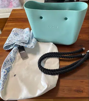 O bag 오버백 민트 그린 숄더백 미니 바디