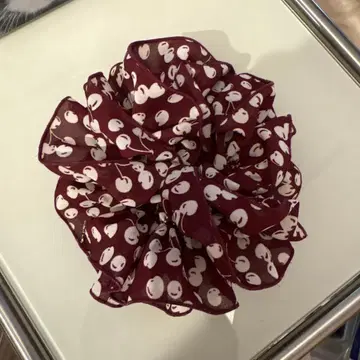 Cherry Pattern Chouchou herlipto 스크런치