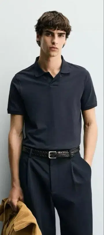 [ 한 번 착용만 새상품급 ] ZARA 텍스처 피케 셔츠
