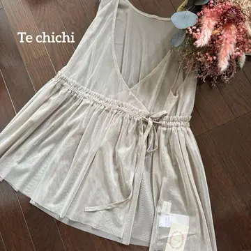 미사용 새상품 Te chichi 튤 멀티 개더 튜닉 베스트