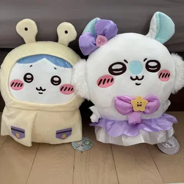 비오는 날 하치와레 마법의 치이카와 (먼작귀) 모몽가 BIG 봉제 인형 세트