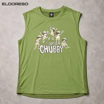 ELDORESO 엘도레소 CHUBBY 슬리브리스 셔츠 그린 M