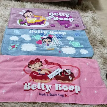 Betty Boop 페이스 타월 3개 세트