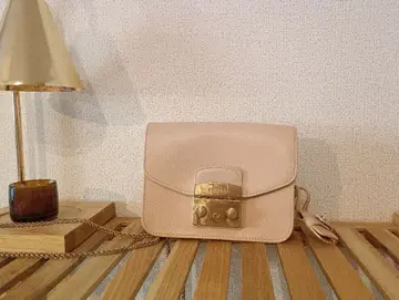 FURLA 숄더백 핑크 베이지