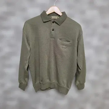 MACELLI 남성용 하프 지퍼 스웨터 카키 M사이즈