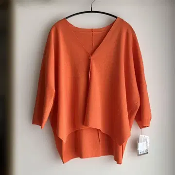 나라 리사 셀렉샵 LIEN 7부 소매 보송보송 가디건 오렌지 완판템