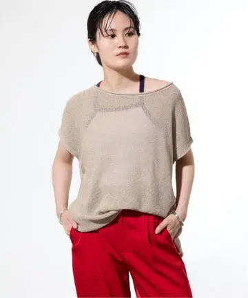 IENA 페이퍼얀 보트넥 풀오버