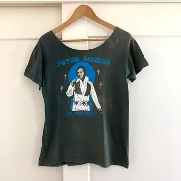 VINTAGE PETER GUERIN 락 T셔츠 구제 의류 빈티지