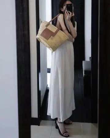 [ 거의 새상품 ] celon stripe halterneck dress 세론