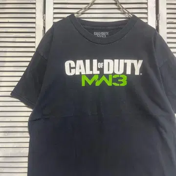 콜 오브 듀티 MW3 프린트 티셔츠 블랙 L