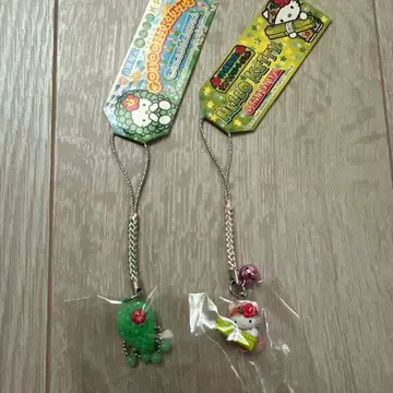 지역 한정 키티 오키나와 한정판 스트랩 2종 세트