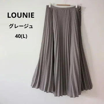 [ 새상품급 ] LOUNIE 루니 플리츠 롱 스커트 40 L
