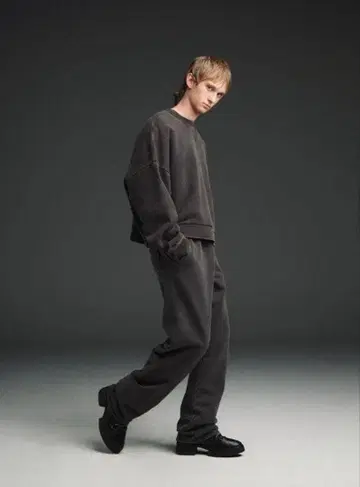 BOX CREW / WASHED BLACK L