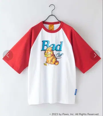 SQNZ Garfield Bad Cat 래글런 T셔츠