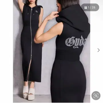 GYDA ZIP 후드티 LONG 원피스