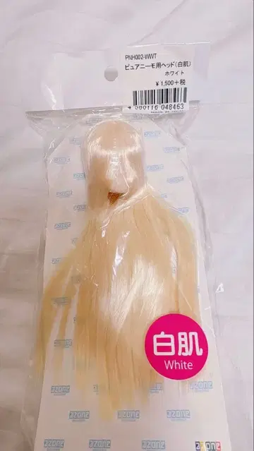아존 azone 퓨어니모 커스텀 인형 헤드 화이트 1/6