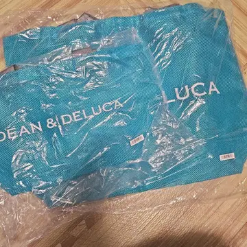 [2세트] DEAN&DELUCA 메쉬 토트백 터콰이즈