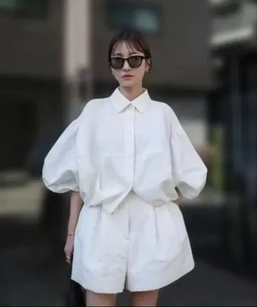 CLANE DAD SHORT BALLOON BLOUSON 화이트 M