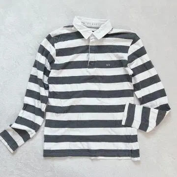 ZARA MAN 피케 셔츠 보더 노움코어 캐주얼 스포티 M