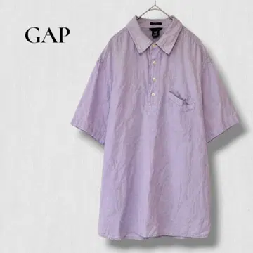 .GAP 린넨 셔츠 반팔 피케 셔츠 풀오버 린넨 골프 남성복 고급