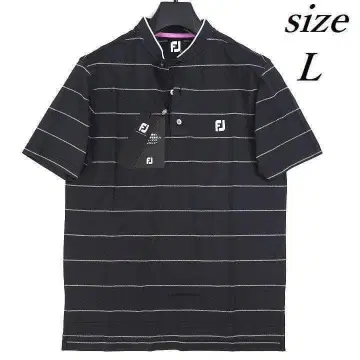 새상품 풋조이 골프 블레이드 칼라 셔츠 흡한속건 블랙 L