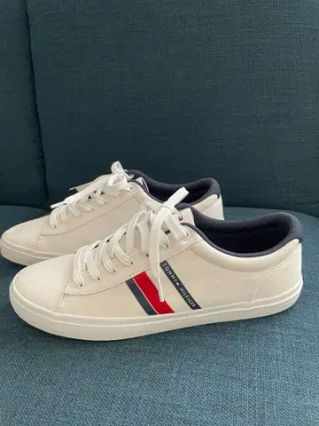 타미힐피거 스니커즈 화이트 25.5cm 로우컷 남성용