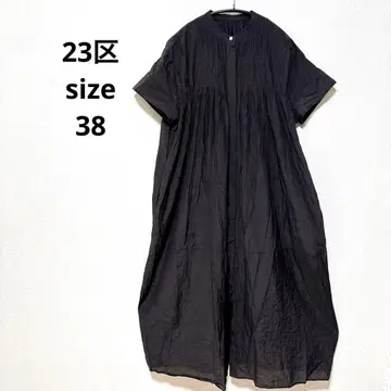 23구 롱 원피스 가디건 M 브라운