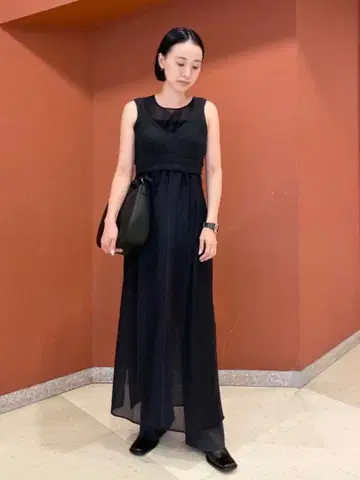 UNIQLO 마메쿠로구치 메쉬 맥시 원피스 (슬리브리스)