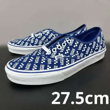 27.5cm 반스 오센틱 블루 로고 리피트 VANS