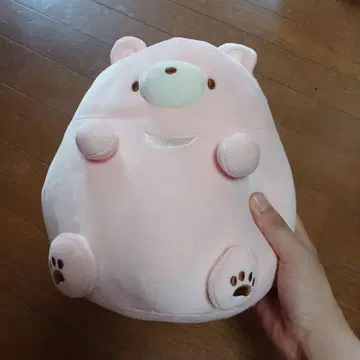 곰 봉제 인형 핑크 몰캉몰캉