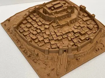 고대 도시 디오라마 모형 미니어처 오브제 19 x 19 x 5 cm