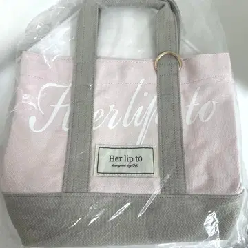 새상품 herlipto HLT Canvas Mini 토트백 핑크