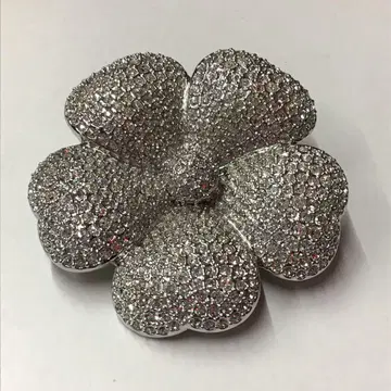 SWAROVSKI 스와로브스키 브로치 플라워 모티브 파베